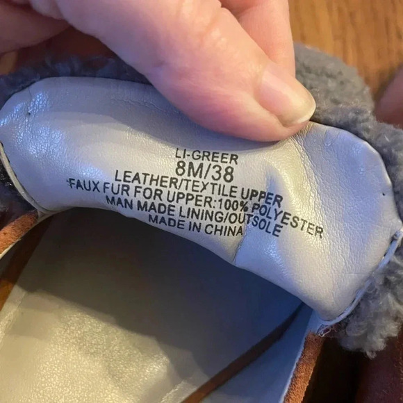 Lori Goldstein Greer Loafer Faux Shearling Suede 8M EUC! Bin A‎ - Picture 6 of 6